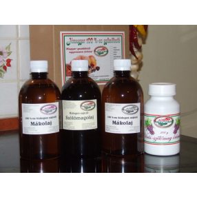   Jómagyar mákolaj + szőlőmagolaj + szőlőmag őrlemény csomag 1500 ml + 250 g