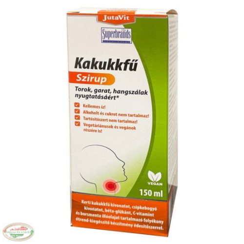 Jutavit cukormentes kakukkfű szirup 150 ml Ára: 1800 Ft