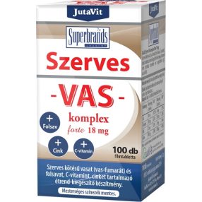 JutaVit Szerves Vas komplex forte 18mg 100 db