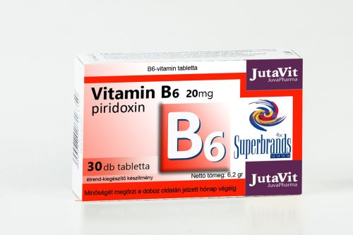 Jutavit vitamin B6 20 mg 30 db Ára: 400 Ft