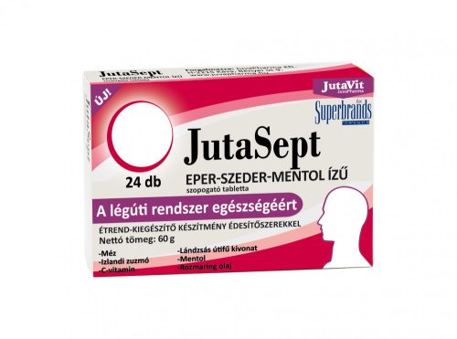 JutaVit JutaSept szopogató tabletta EPER-SZEDER-MENTOL 24 db