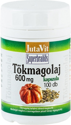JutaVit Tökmagolaj kapszula 600mg 100db