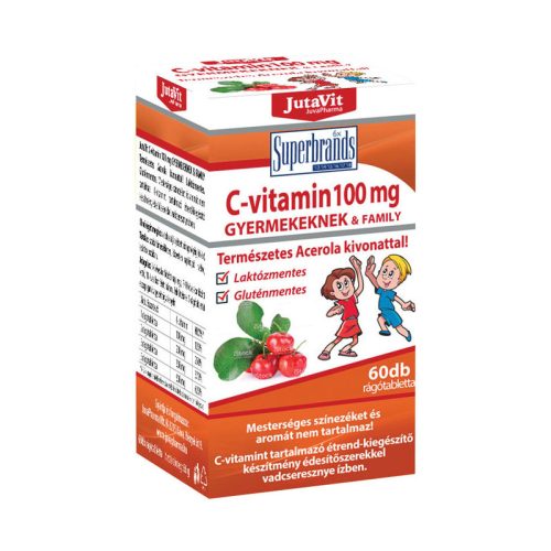 Jutavit C-vitamin 100 mg rágótabletta gyerekeknek 60 db