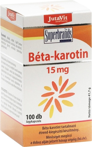 JutaVit Béta-karotin 15 mg kapszula 100db