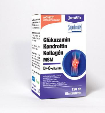 JutaVit Glükozamin Kondroitin Kollagén MSM D+C-vitamin 120db