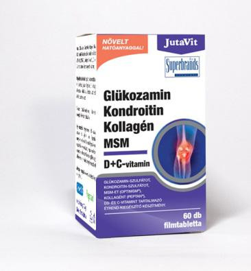 JutaVit Glükozamin Kondroitin Kollagén MSM D+C-vitamin 60db
