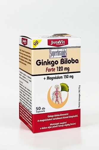 JutaVit Ginkgo Biloba Forte 120 mg  Magnézium 150 mg 50 db