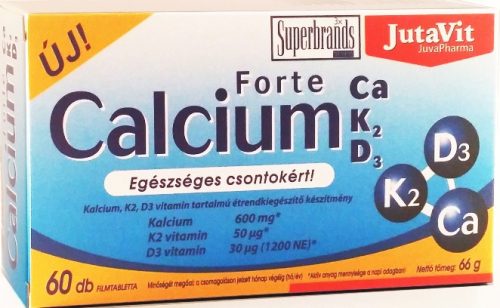 JutaVit Calcium Forte Ca/K2/D3 60 db