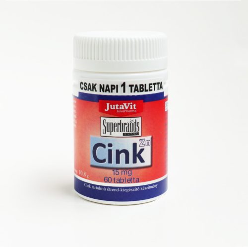 Jutavit Cink tabletta 15 mg 60 db