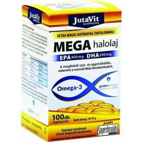 JutaVit Mega halolaj Omega-3 lágyzselatin kapszula 100db