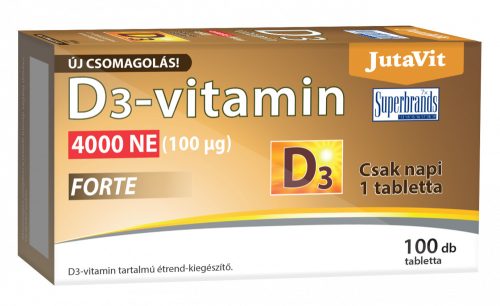 JutaVit D3-vitamin Forte 4000NE tabletta 100db