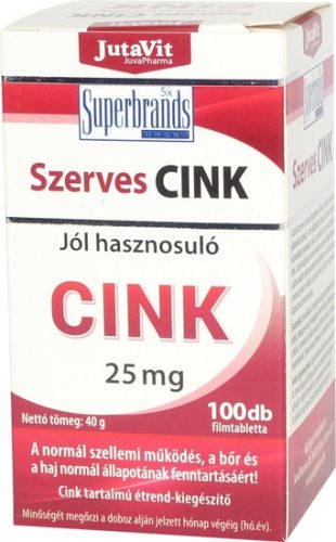 JutaVit Szerves Cink filmtabletta 100 db