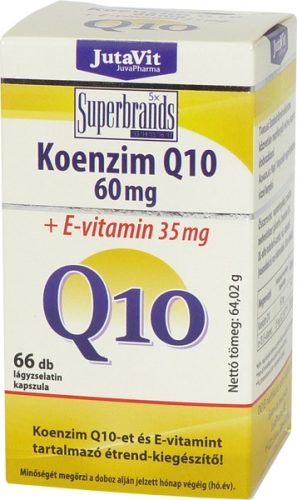 JutaVit Koenzim Q10 60mg+E-vitamin 35mg kapszula 66db