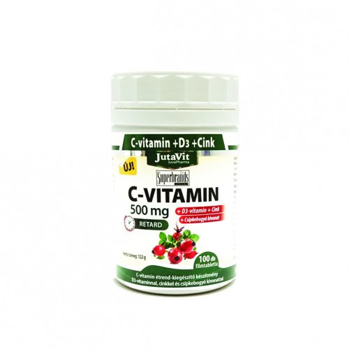 JutaVit C-vitamin és D3-vitamin 500mg tabletta - 100 db